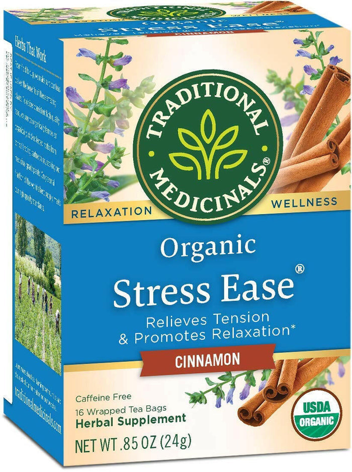 Traditional Medicinals Tea Cinnamon Stress Ease Organic