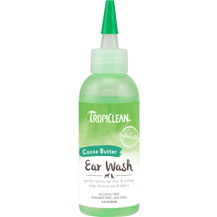 TropiClean Alcohol Free Ear Wash for Pets, 4oz