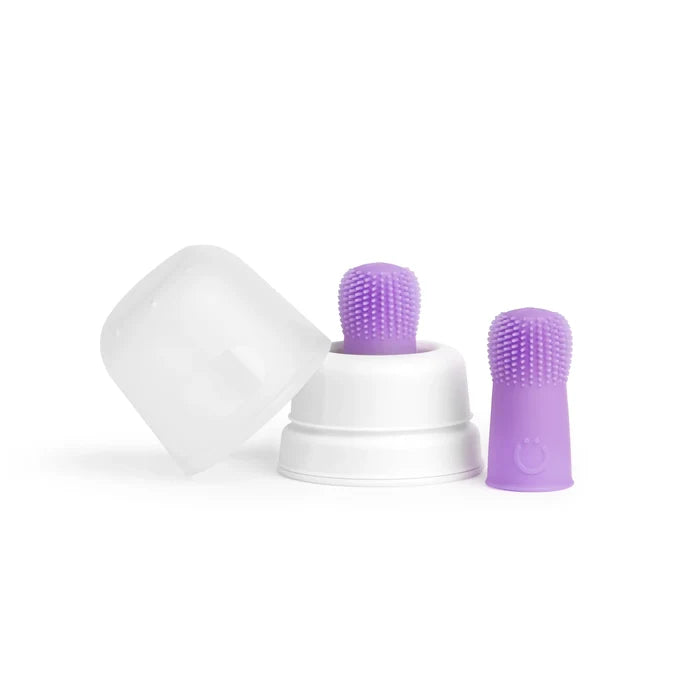 Ubbi 2 Finger Toothbrushes + Case