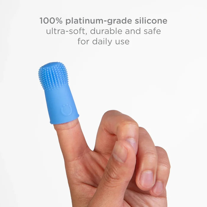 Ubbi 2 Finger Toothbrushes + Case