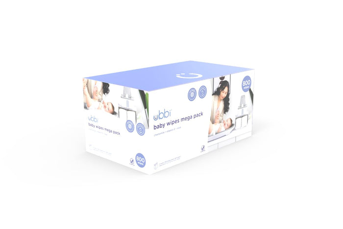 Ubbi Baby Wipes Value Pack (800 Counts)