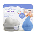 Ubbi Cloud and Droplet Bath Toys Cloudy Blue