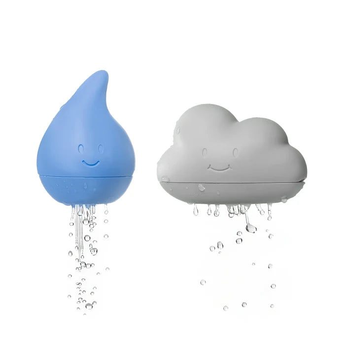 Ubbi Cloud and Droplet Bath Toys Cloudy Blue