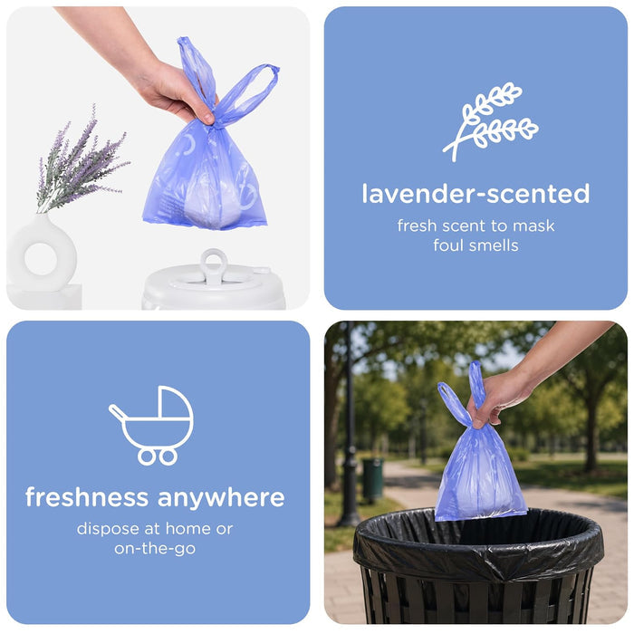 Ubbi Diaper Sacks Periwinkle (200 Counts)