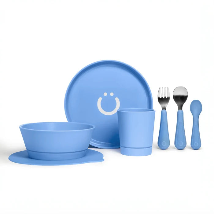 Ubbi Feeding Set (Plate, Bowl, Cup, Utensils, Suction  Cup)