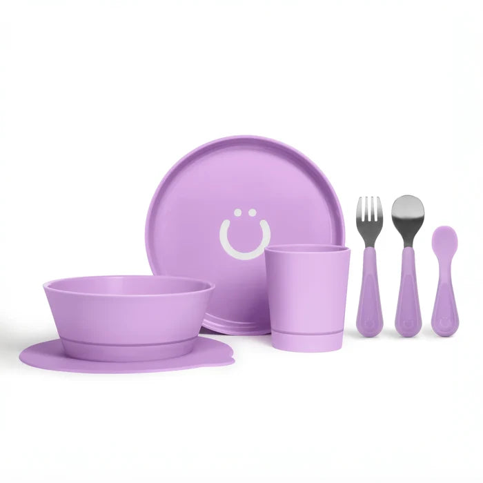 Ubbi Feeding Set (Plate, Bowl, Cup, Utensils, Suction  Cup)
