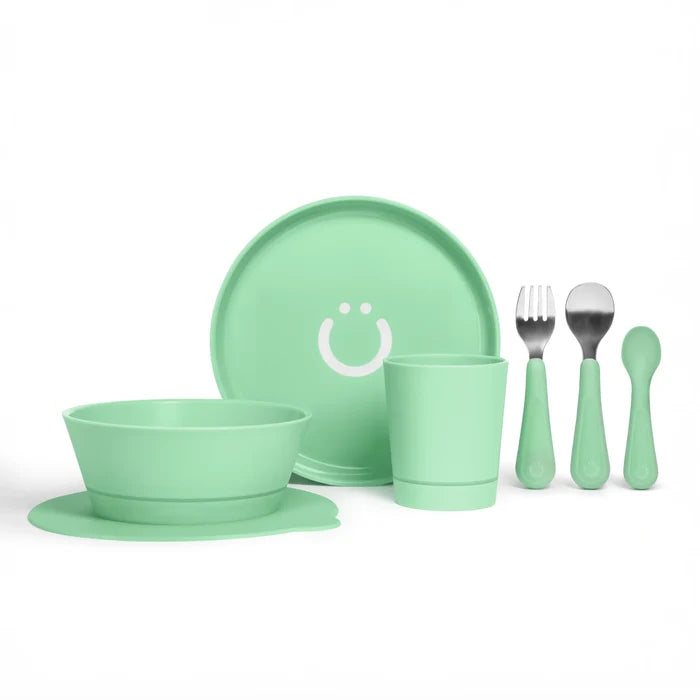Ubbi Feeding Set (Plate, Bowl, Cup, Utensils, Suction  Cup)