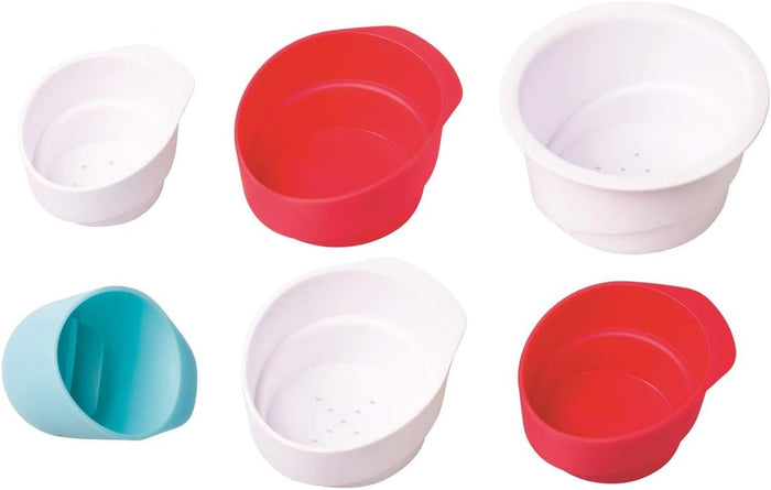 Ubbi Lighthouse Stacking Cups (Red, White, Blue)