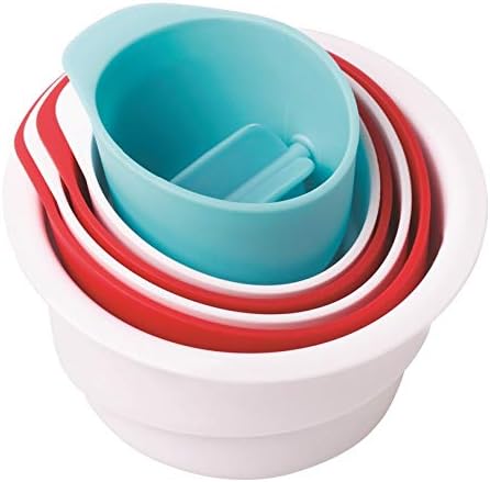 Ubbi Lighthouse Stacking Cups (Red, White, Blue)