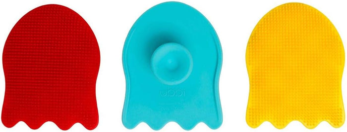 Ubbi Silicone Bath Sponges (Red, Blue, Yellow)