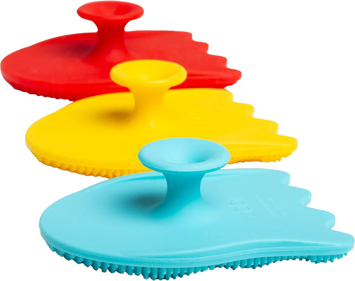 Ubbi Silicone Bath Sponges (Red, Blue, Yellow)