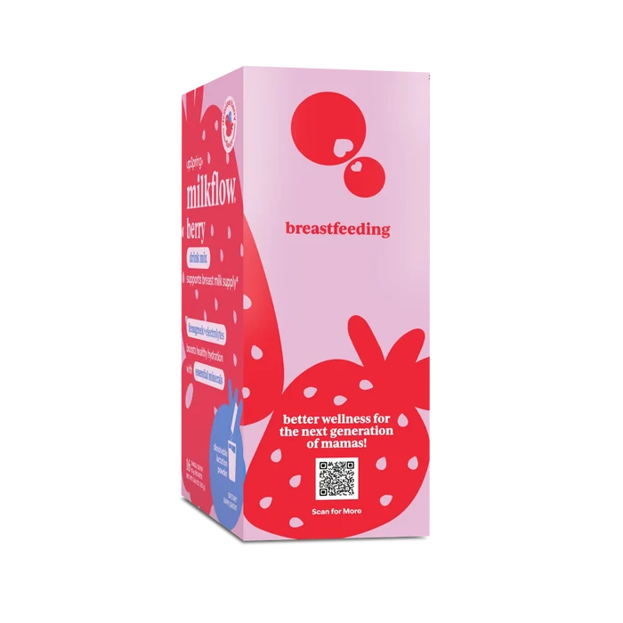 UpSpring Milkflow Electrolyte Breastfeeding Supplement Mix - Berry (16 Sachets)
