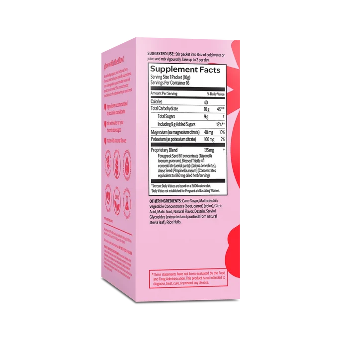 UpSpring Milkflow Electrolyte Breastfeeding Supplement Mix - Berry (16 Sachets)