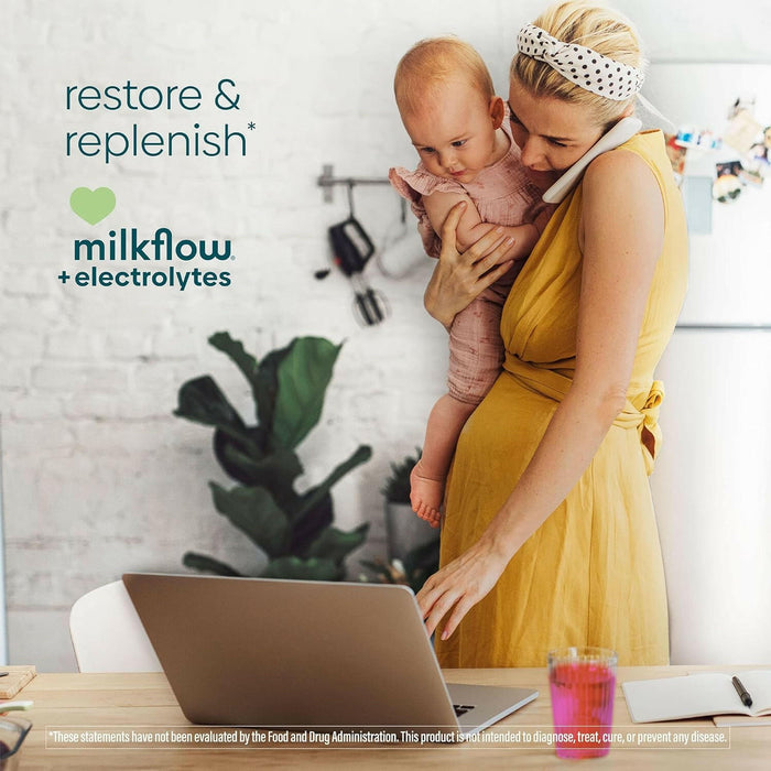 UpSpring Milkflow Electrolyte Breastfeeding Supplement Mix - Berry (16 Sachets)