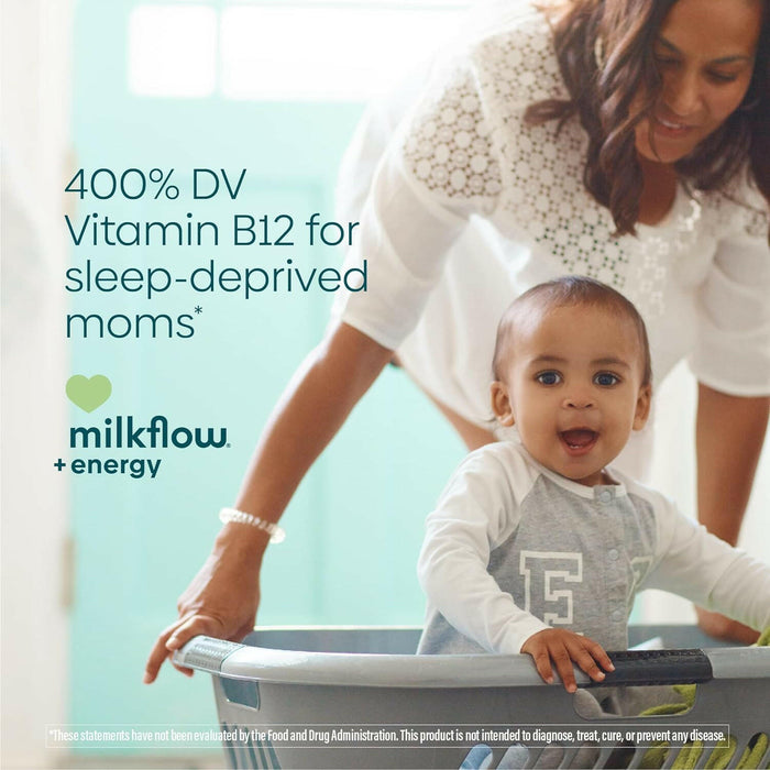 Upspring Milkflow + Energy Breastfeeding Supplement Drink Mix with Fenugreek | Chocolate Flavor, 16 Drink Mixes
