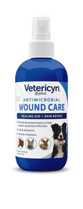 Vetericyn Plus Antimicrobial All Animal Wound Care Spray, 8-ounce