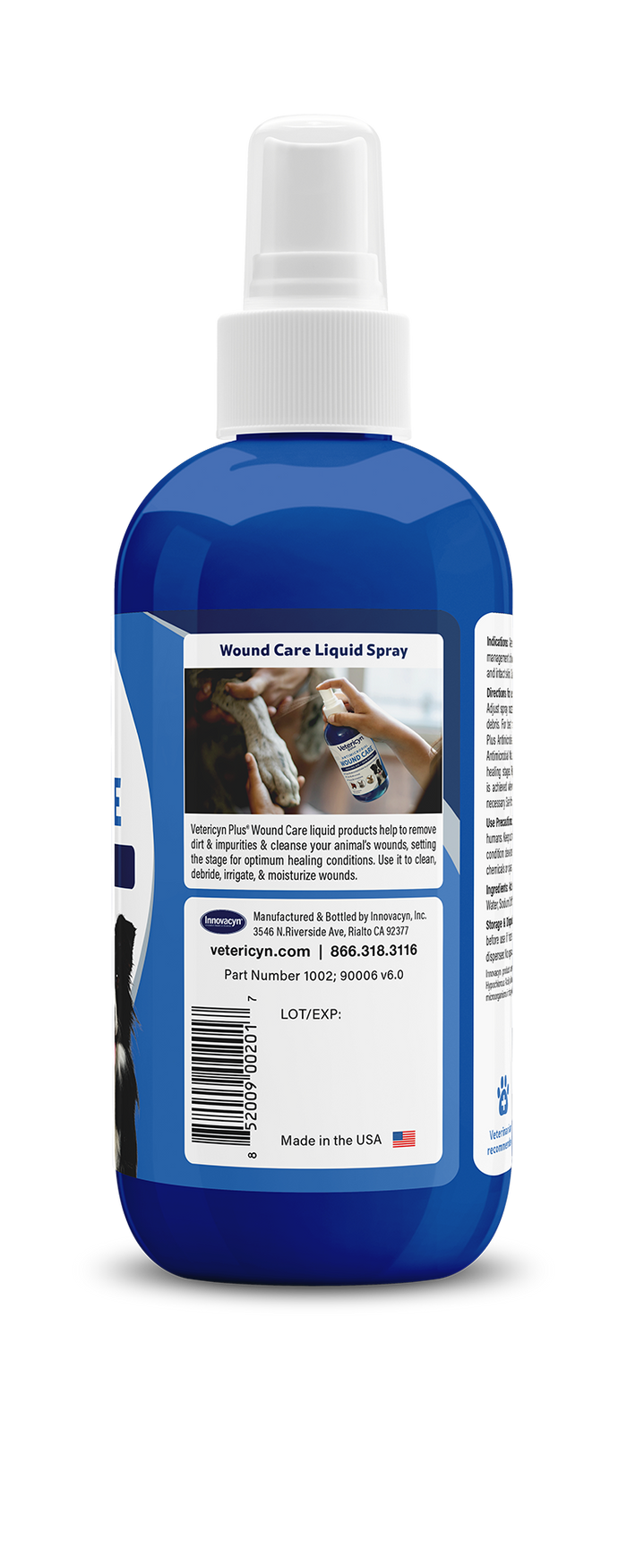 Vetericyn Plus Antimicrobial All Animal Wound Care Spray, 8-ounce