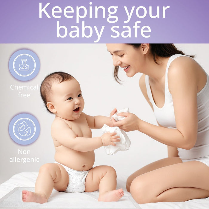 VidaMom Disposable Diaper Changing Mats - Pack of 100 pcs