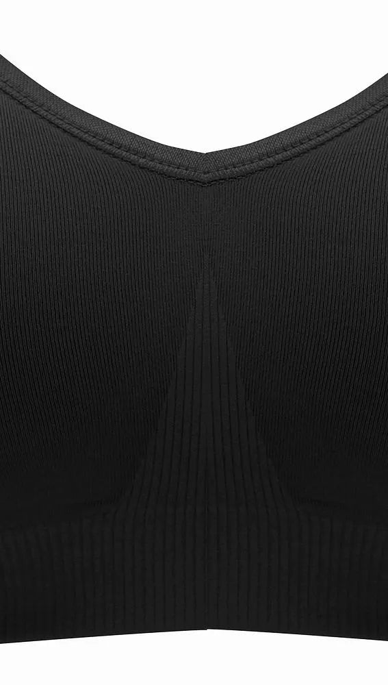 VidaMom Seamless Nursing Bra (Black)
