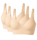 VidaMom Seamless Nursing Bra (Nude) Pack Of 3