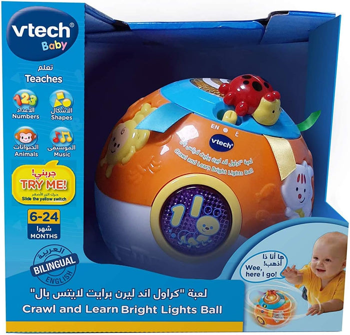 VTech Crawl And Learn Bright Light  Ball  Billingual