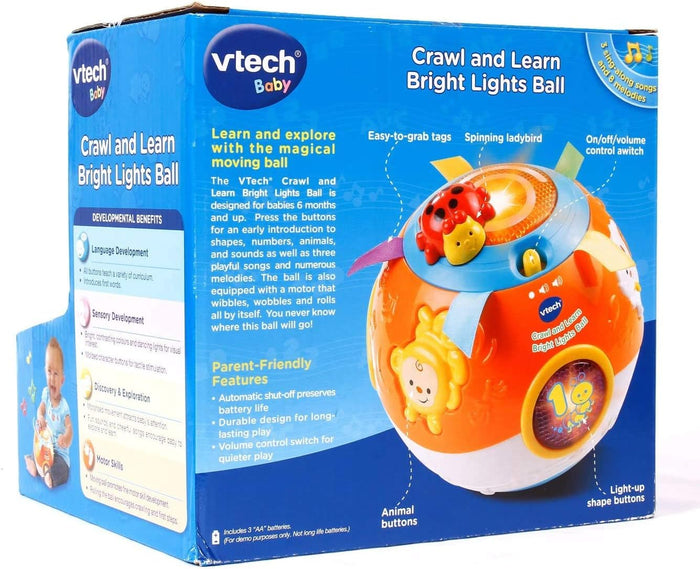 VTech Crawl And Learn Bright Light  Ball  Billingual