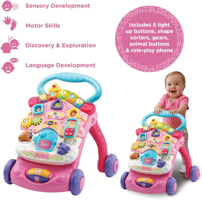 VTech First Steps Baby Walker (Pink)