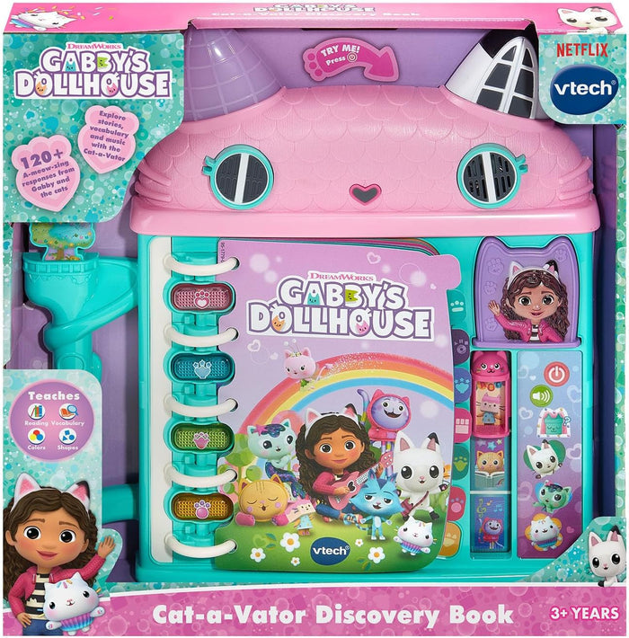 VTech Gabby’s Dollhouse Cat Vator Discovery Book