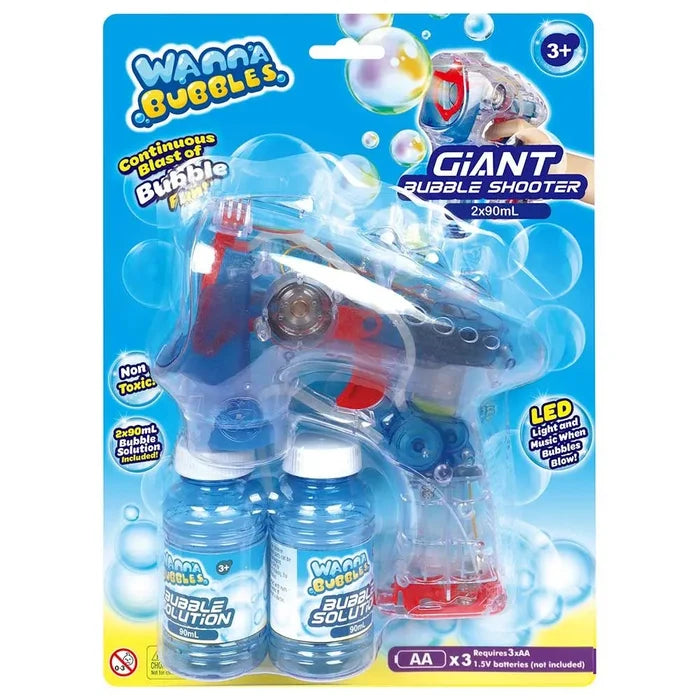 Wanna Bubbles Light Up Bubble Alien Gun Shooter