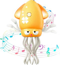 Wavisa Dancing Octopus Baby Toy, Electric Crawling Octopus Tummy Time Toy