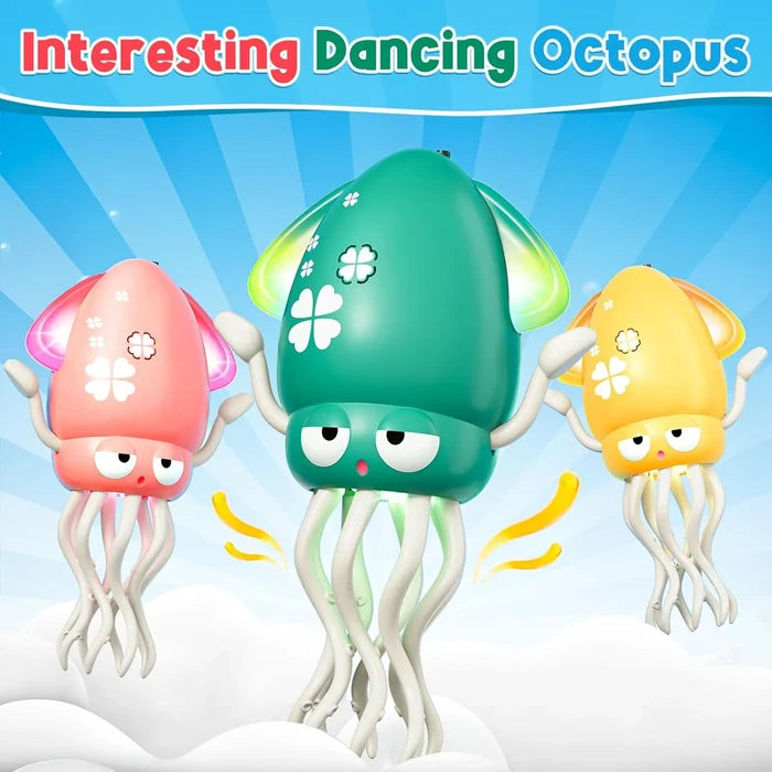 Wavisa Dancing Octopus Baby Toy, Electric Crawling Octopus Tummy Time Toy