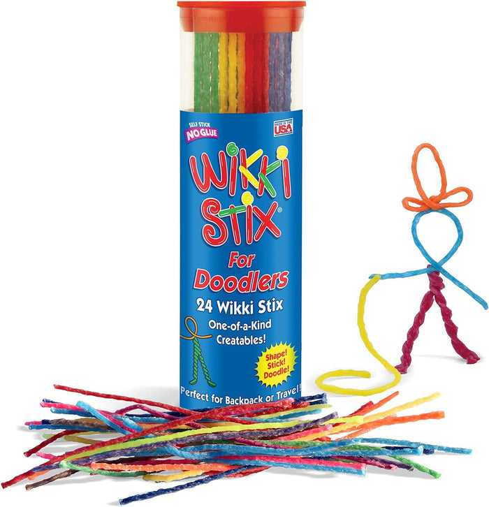 Wikki Stix for Doodlers, Kid's Travel Essential - Portable Creativity, 3m+