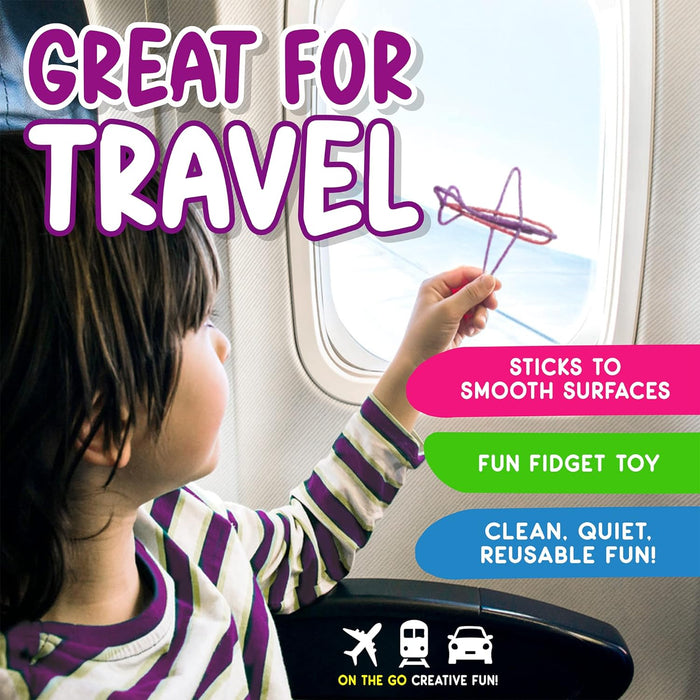 Wikki Stix for Doodlers, Kid's Travel Essential - Portable Creativity, 3m+