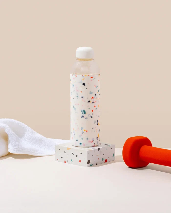 W&P Porter Glass Bottle- Terrazzo Cream (590ml)