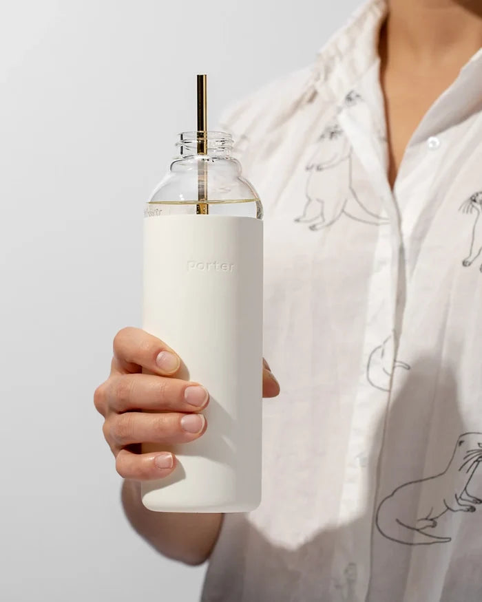 W&P Porter Glass Bottle- Terrazzo Cream (590ml)