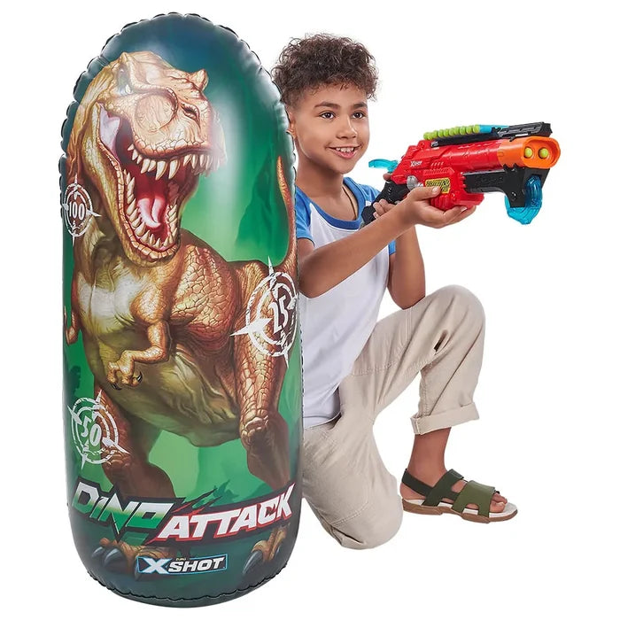X-Shot Dino Attack Inflatable Dino Target – T-Rex Target & Shield