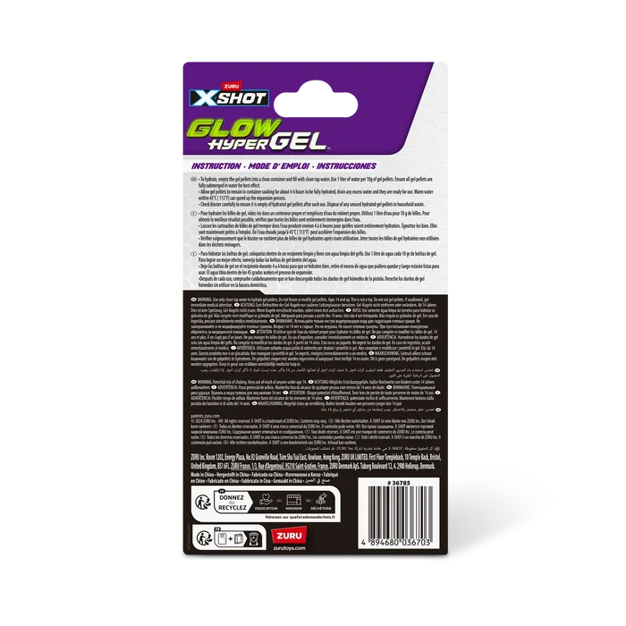 X-Shot Hyper Gel Glow in the Dark Gellet Refill – 15,000 Pieces