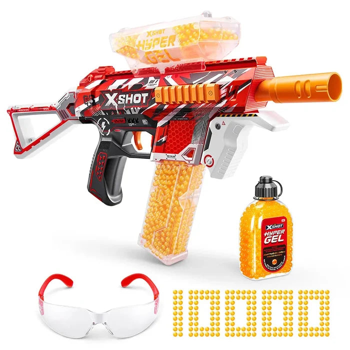 X-Shot Hyper Gel Trace Fire Medium Blaster – 10,000 Gellets