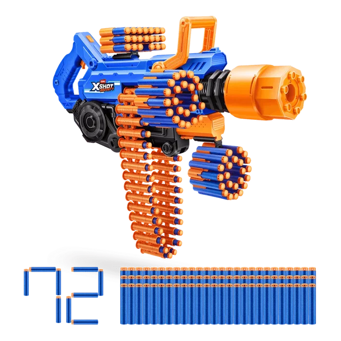 X-Shot Insanity Smoking Barrel Toy Gun – 72 Darts