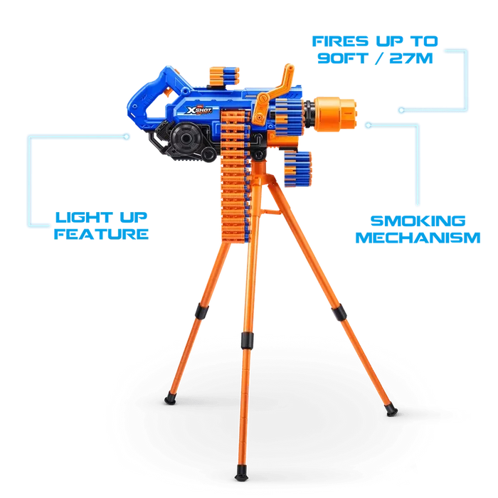 X-Shot Insanity Smoking Barrel Toy Gun – 72 Darts