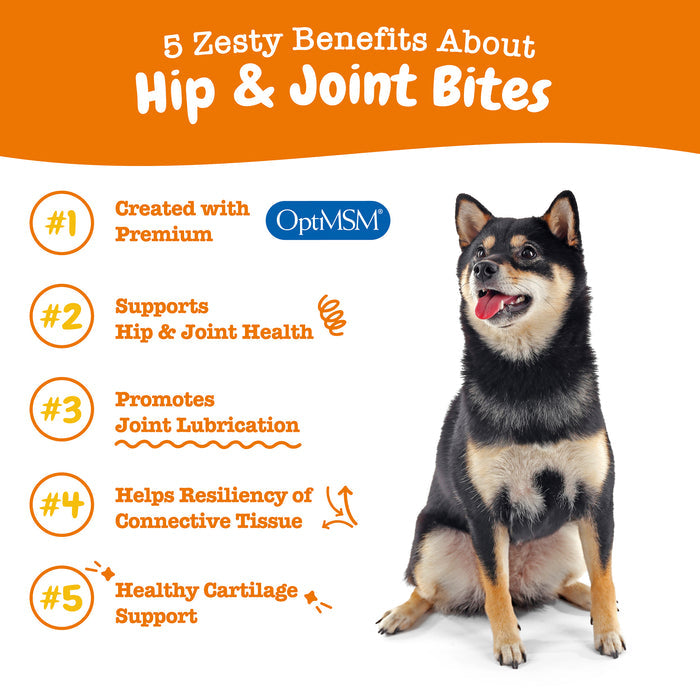 Zesty Paws Dog Mobility Bites, Duck, 60ct