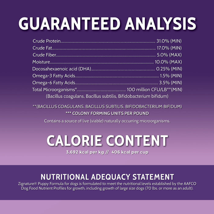 Zignature Limited Ingredient Puppy Formula Dog Food - 4lb