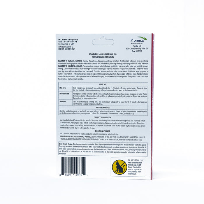 ZoGuard Plus for Dogs 45-88lb 1 Pack
