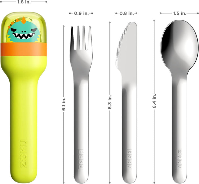 Zoku Pocket Utensil Set (Dino)