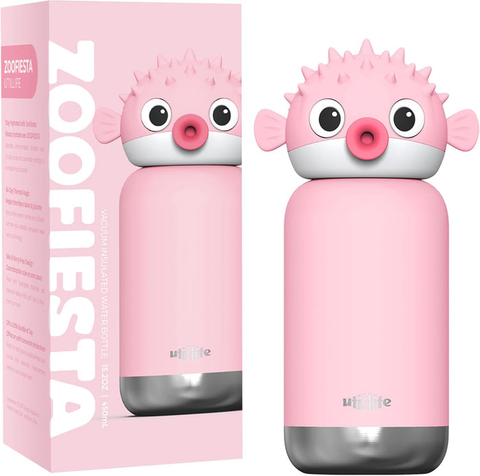 Zoofiesta Utillife  Kids Insulated Water Bottle (450ml)