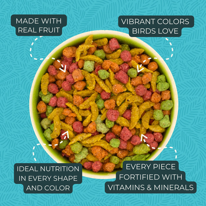 Zupreem FruitBlend Flavor Food with Natural Flavors for Medium Birds